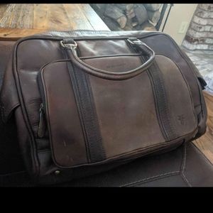 Frye Richard work bag full grain leather oil tanned The Frye Company